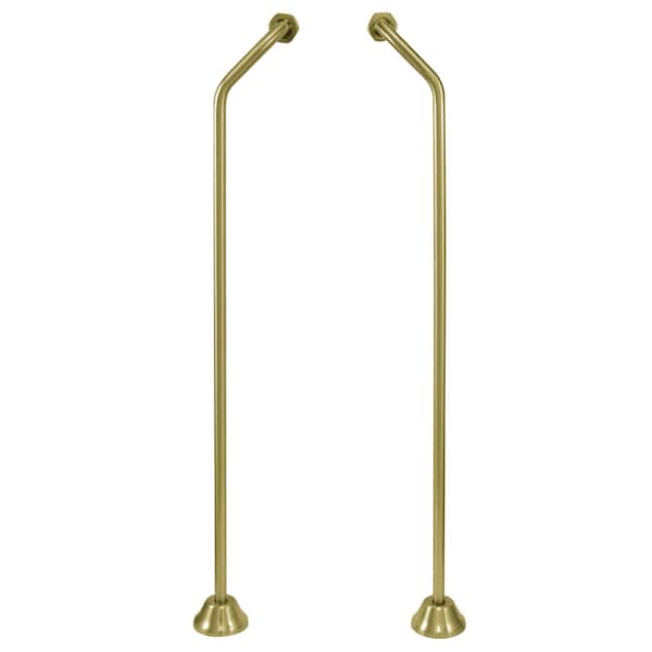 CC477 Double Offset Bath Supply, Brushed Brass